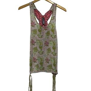 Free People Floral Tank Top Women Size S